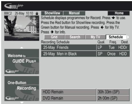 PIONEER DVR-RT601H-S - Réglage du programmateur pour l'enregistrement manuel - 1
