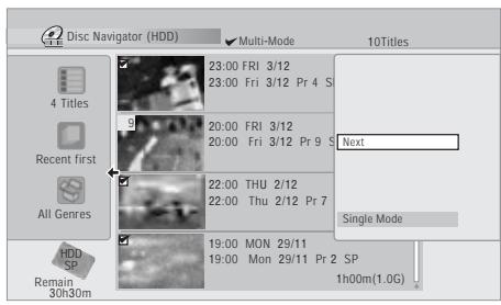 PIONEER DVR-RT601H-S - Sélectionnez 'Next' sur le menu des commandes. - 1