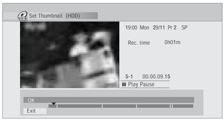 PIONEER DVR-RT601H-S - Sélectionnez 'Edit' > 'Set Thumbnail' sur le menu des commandes. - 2