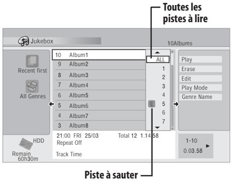 PIONEER DVR-RT601H-S - Choix d'une plage d'un album - 1