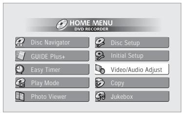 PIONEER DVR-RT601H-S - Sélection d'un ensemble de réglage - 1