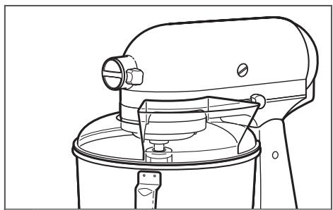 KITCHENAID KSM185PSEBK - Utilisation du couvercle verseur/protecteur* - 1