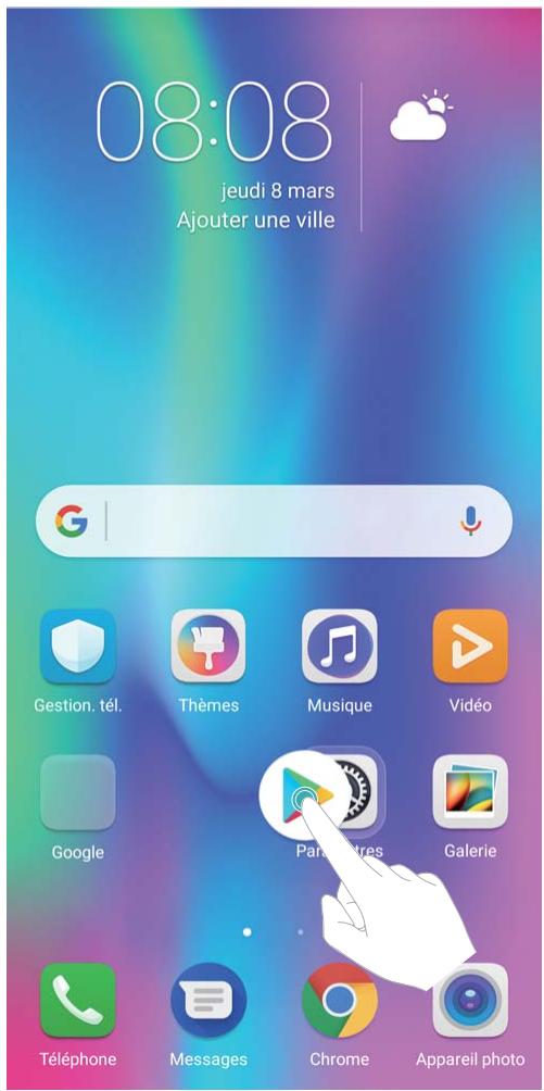HONOR PACK  10 BLK - Gestion des icones de l'écran d'accueil - 1