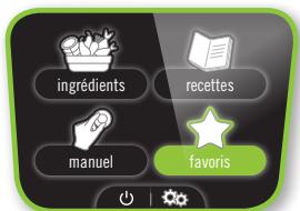 MOULINEX CE8511 - MENU FAVORIS - 1