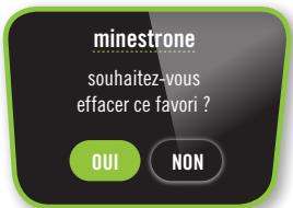 MOULINEX CE8511 - MENU FAVORIS - 7