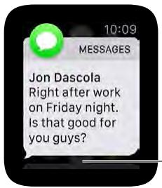 APPLE WATCH42ACICUIR - Consulter des messages et y répondre - 1