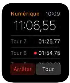 APPLE WATCH42ACICUIR - Chronométrer des événements grâce au chronomètre - 6