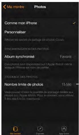 APPLE WATCH42ACICUIR - Gérer le stockage des photos - 1