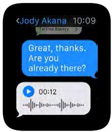 APPLE WATCH42ACICUIR - Envoyer et gérer les messages - 2