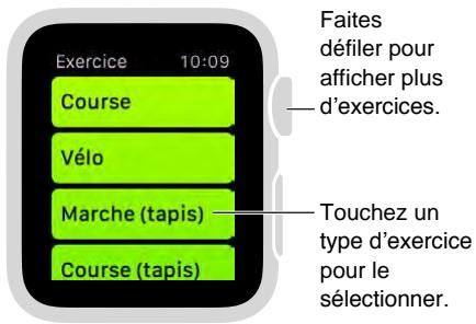 APPLE WATCH42ACICUIR - "Démarre un exercice." - 1