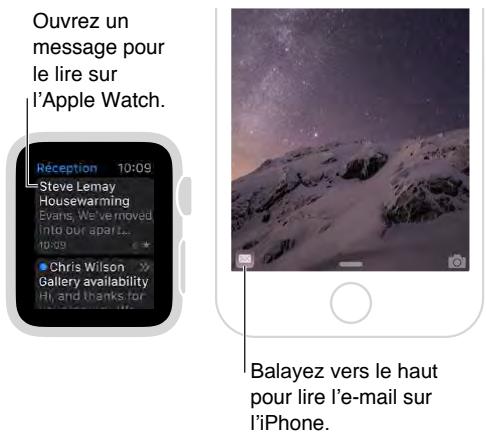APPLE WATCH42ACICUIR - Consulter vos e-mails - 1