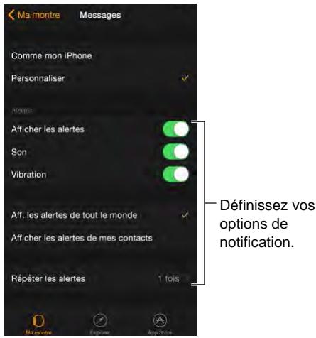 APPLE WATCH42ACICUIR - Consulter des messages et y répondre - 2