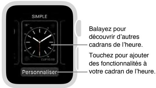 APPLE WATCH42ACICUIR - Personnaliser le cadran de l'heure - 1