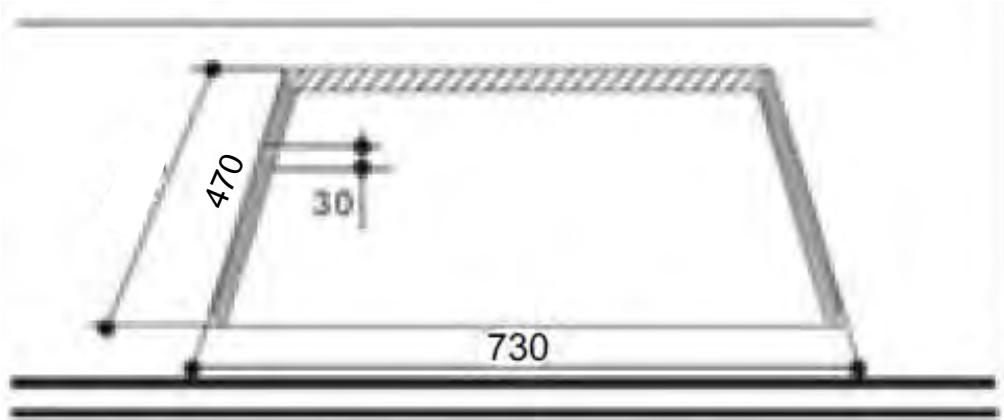 PROLINE PGH4FGL1-FR - Dimensions de découpe - 1