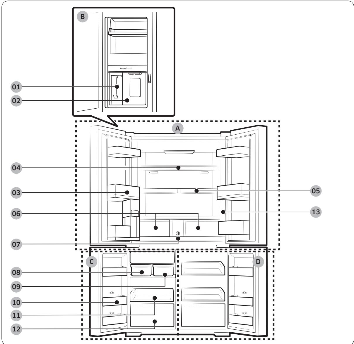 SAMSUNG RF65A967FSR - Présentation rapide du réfrigérateur - 1