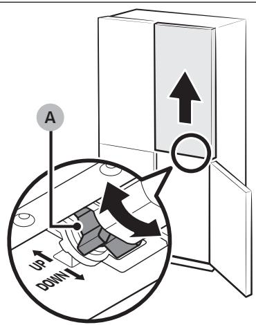SAMSUNG RF65A967FSR - ÉTAPE 5 Réglage de la hauteur des portes - 2