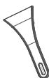 INDESIT I5SSTM4120W2B - Plastic scraper - 1