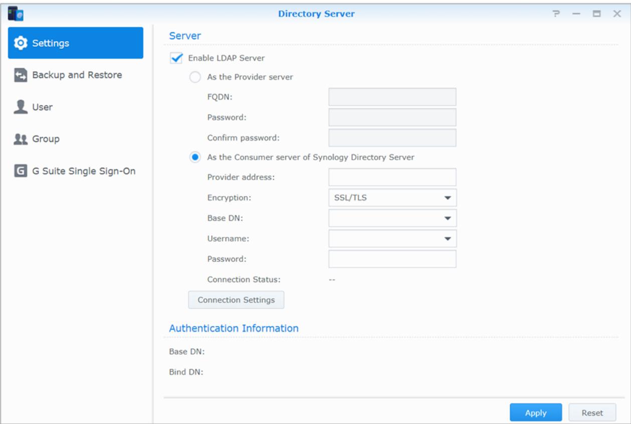SYNOLOGY DS420+ - Service LDAP hôte avec directory server - 1