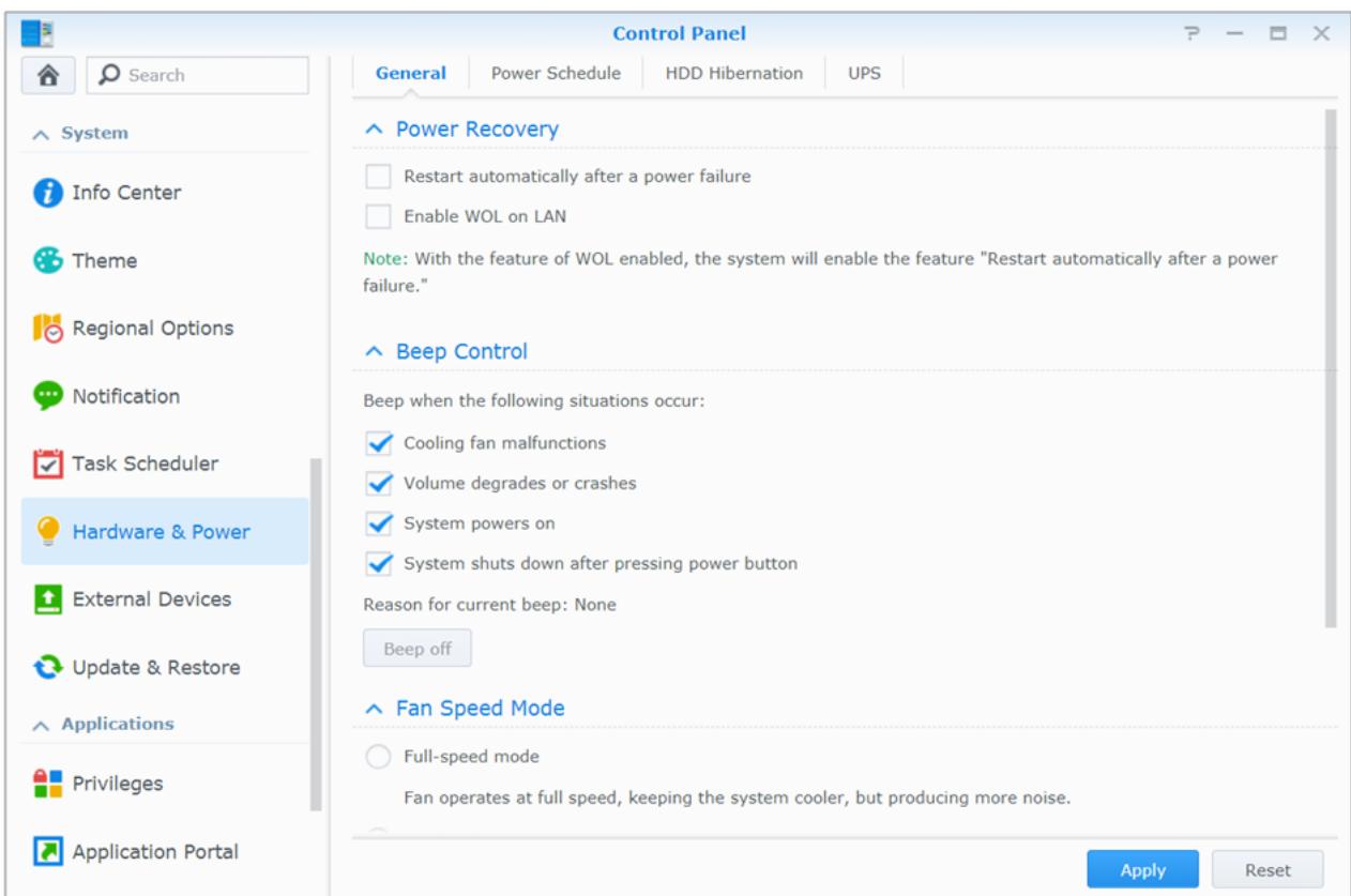 SYNOLOGY DS420+ - Utilisation des fonctionnalités d'économie d'énergie - 1