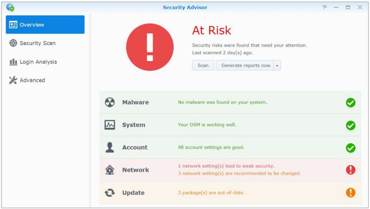 SYNOLOGY DS420+ - Analyser les paramètres système - 1