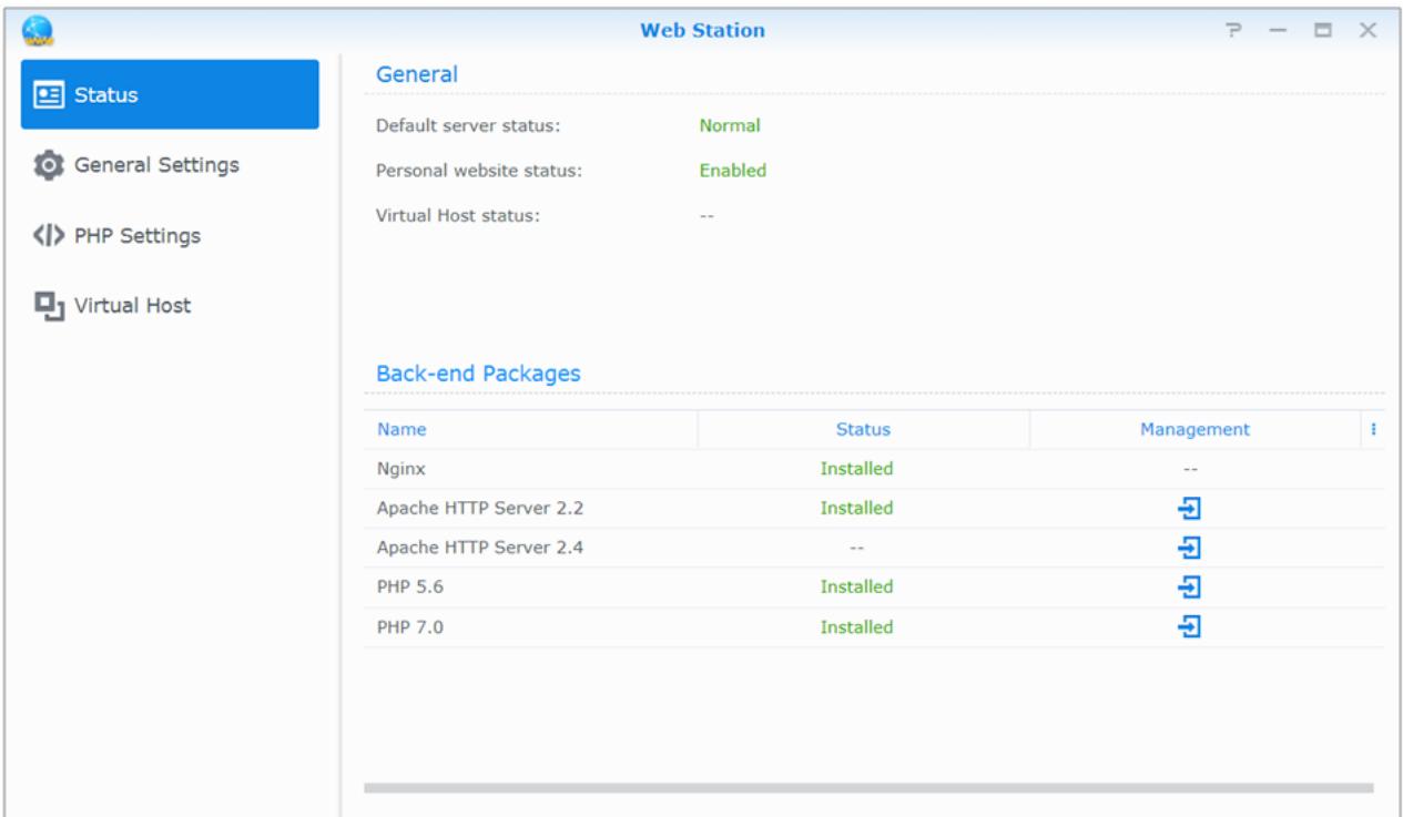 SYNOLOGY DS420+ - Utilisation de web station pour héberger des sites web à - 1