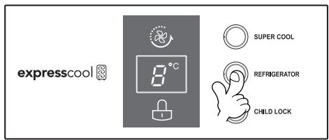 LG GR-M4922YC - Commandes pour le compartiment réfrigérateur - 2
