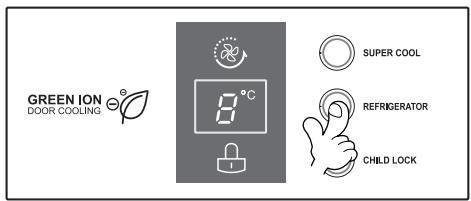 LG GR-M4922YC - Commandes pour le compartiment réfrigérateur - 1