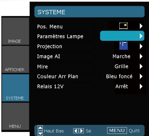 OPTOMAR HD 230 X - Commandes utilisées - 1