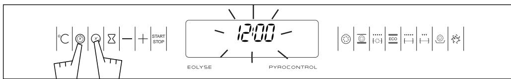 DE DIETRICH DOP470 - Commentmettreà l'hourel'horloge du four? - 3