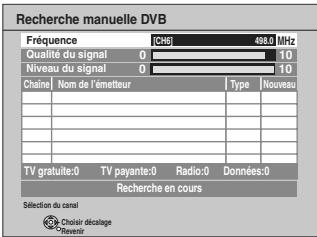 PANASONIC DMR-XW400EFK - ■ Recherche manuelle (DVB) - 1