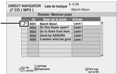 PANASONIC DMR-XW400EFK - Appuyez sur [▲, ▼] pour sélectionner "Lire/Copier Musique (MP3)" et appuyez sur [OK]. - 1