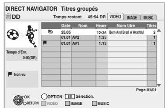 PANASONIC DMR-XW400EFK - Appuyez sur [DIRECT NAVIGATOR] - 1