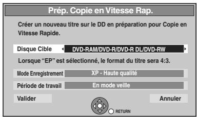 PANASONIC DMR-XW400EFK - Prép. Copie en Vitesse Rap. HDD - 1