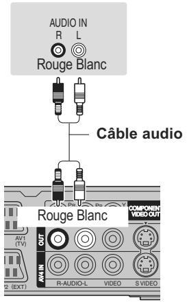 PANASONIC DMR-XW400EFK - Connexion à un amplificateur stéréo - 1