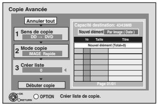 PANASONIC DMR-XW400EFK - Définissez les images fixes à copier. - 1