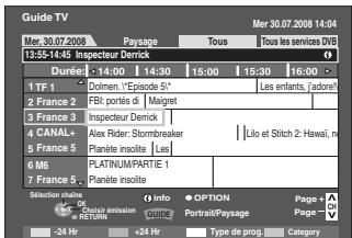 PANASONIC DMR-XW400EFK - Appuyez sur [GUIDE]. - 1