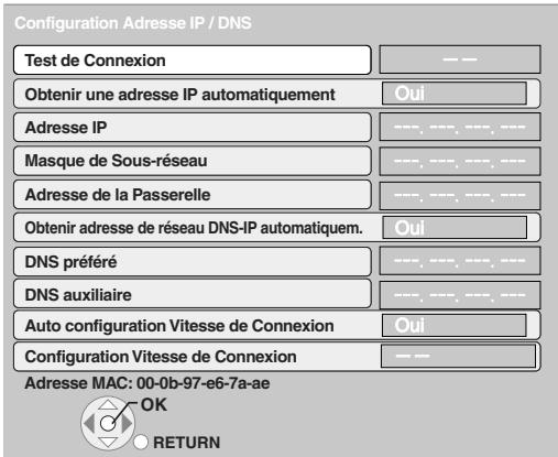 PANASONIC DMR-XW400EFK - ■ Test de la connexion - 1