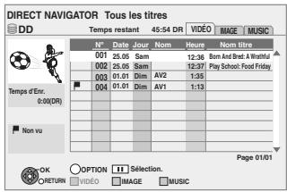 PANASONIC DMR-XW400EFK - Écran Titres groupés - 2