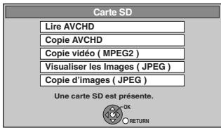 PANASONIC DMR-XW400EFK - Copie de nouvelles images sur la carte SD—Copier Nouvelles Images - 1
