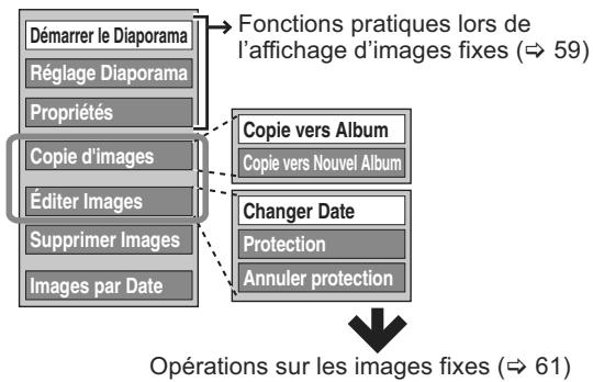 PANASONIC DMR-XW400EFK - Appuyez sur [▲, ▼] pour choisir l'opération à effectuer, puis appuyez sur [OK]. - 3