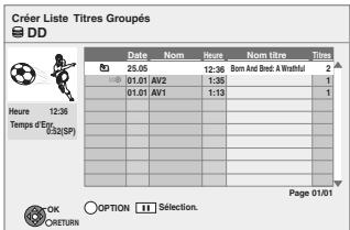 PANASONIC DMR-XW400EFK - Copie en utilisant la liste de copie—Copier Avancée - 3