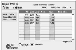 PANASONIC DMR-XW400EFK - Appuyez sur [OK]. - 1