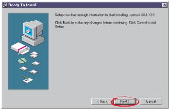 LEXMARK X84-X85 - Utilisateurs macintosh : - 5