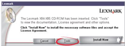 LEXMARK X84-X85 - Accès au guide de l'utilisateur en ligne - 1