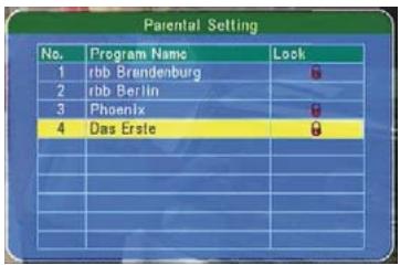 SCOTT DPXI-790TV - Liste des chaînes verrouillées - 2