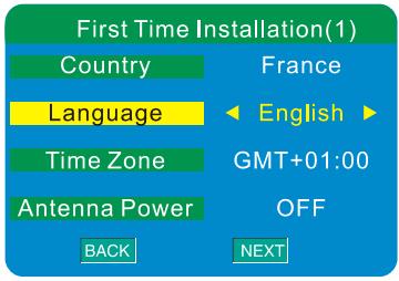 SCOTT DPXI-790TV - Sélection de la langue du menu - 1