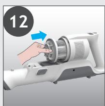 HOOVER HF1P10HX - ENI\SHMAN\SH: yia Béλtiotn anóðoŋ, ouviotouε va πλένετε ta φιλtpa avá 5 aδειαμata tou káðou. - 13