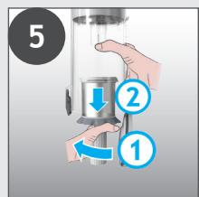HOOVER HF1P10HX - VIDER le BAC à poussières - 14