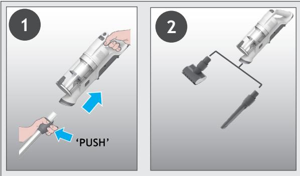 HOOVER HF1P10HX - OVER GULVET / HÄNDHOLDT MODUS - 3