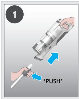 HOOVER HF1P10HX - So verwenden Sie Ihr Gerät als Handgerät: - 1